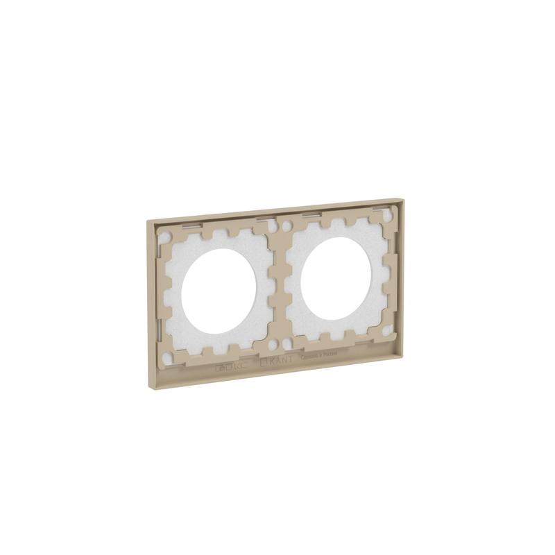 Рамка 2-м KANT IP44 ванильн. марципан DKC 7015944