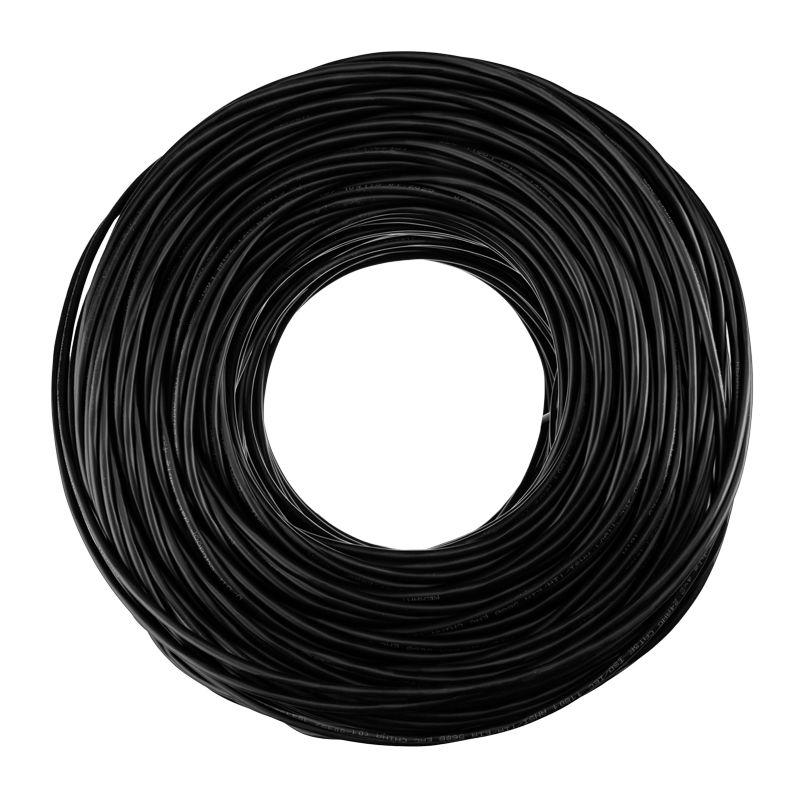 Кабель витая пара U/UTP кат.5E 4х2х24AWG solid CU PE Outdoor черн. (м) Rexant 01-0045