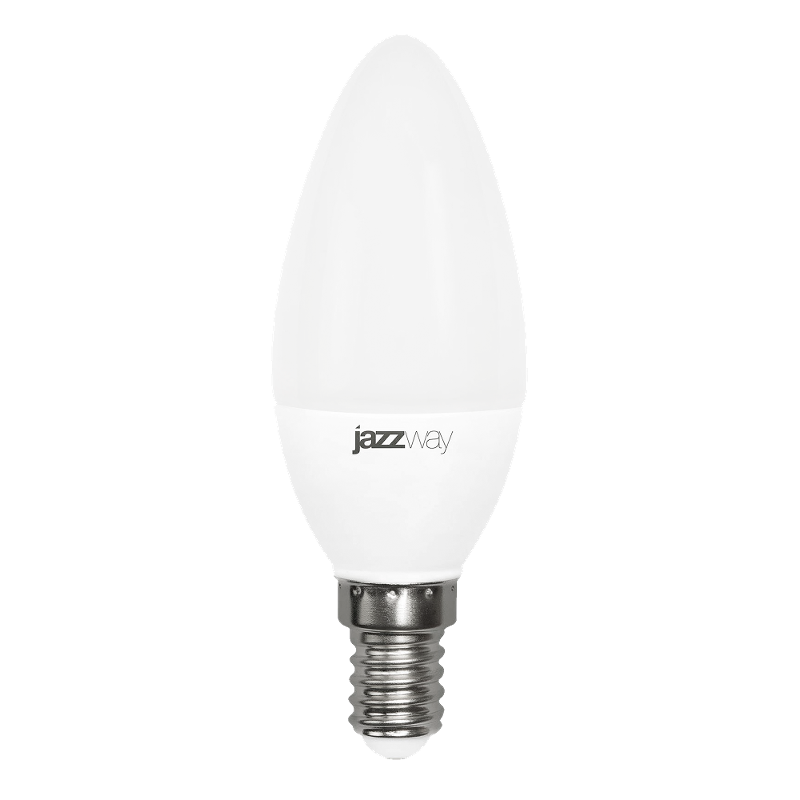 Лампа светодиодная LED 5Вт E14 220В 4000К PLED- ECO-C37 свеча | 1036865A | Jazzway