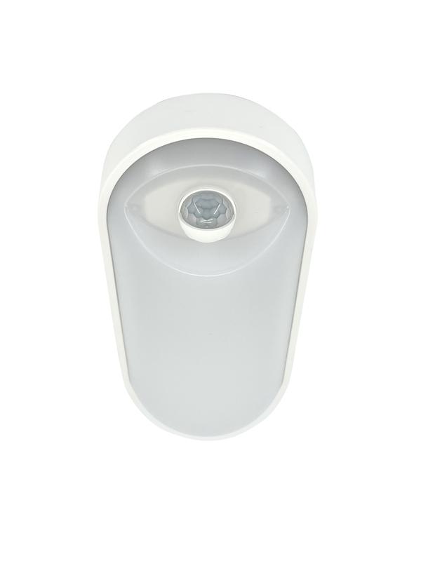 Светильник светодиодный WP 15 C 12W OP 840 W10L22 WH MDM 220х106х60мм 12Вт 4000К IP65 ЖКХ овал. пылевлагозащ. с датчиком движения бел. 15071524500