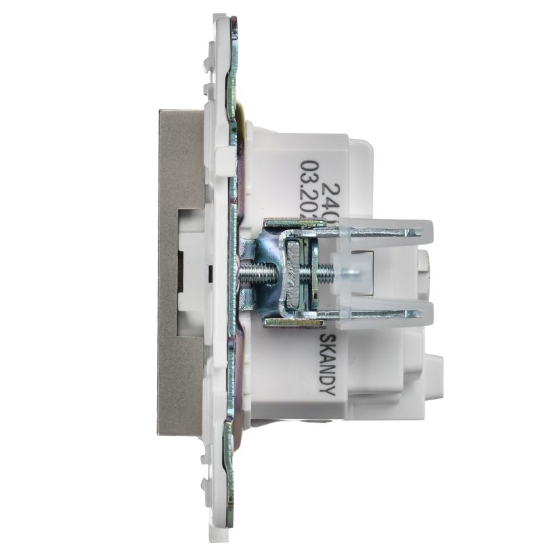 Розетка SKANDY 16А с заземл. без защ. шторок SK-R05Sh шампань IEK SK-R11-16-K37