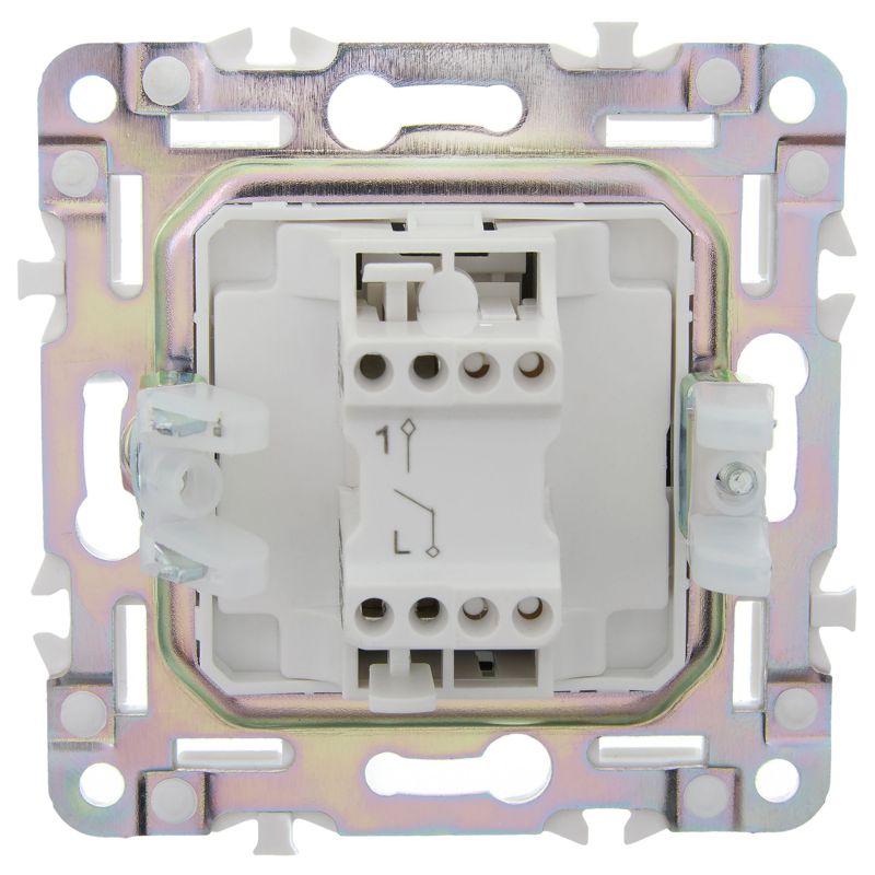 Выключатель 1-кл. SKANDY 10А SK-V01Sh шампань IEK SK-V10-0-10-K37