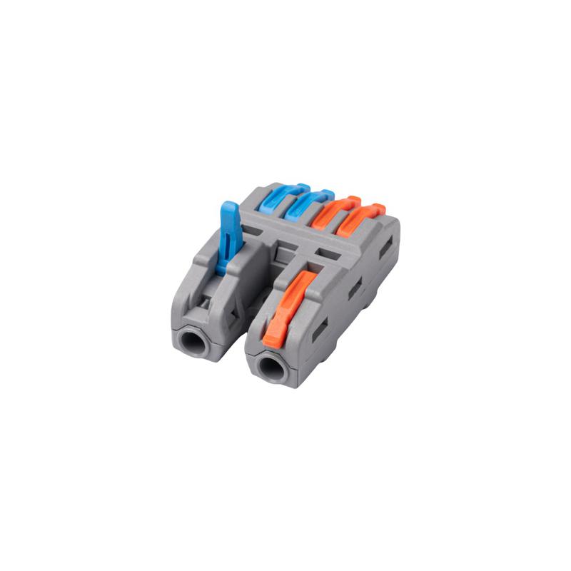 Клемма монтажная СМК PTC-2P 4224 BL/2 450В 32А 0.08-2.5(4.0)кв.мм JazzWay 5073760