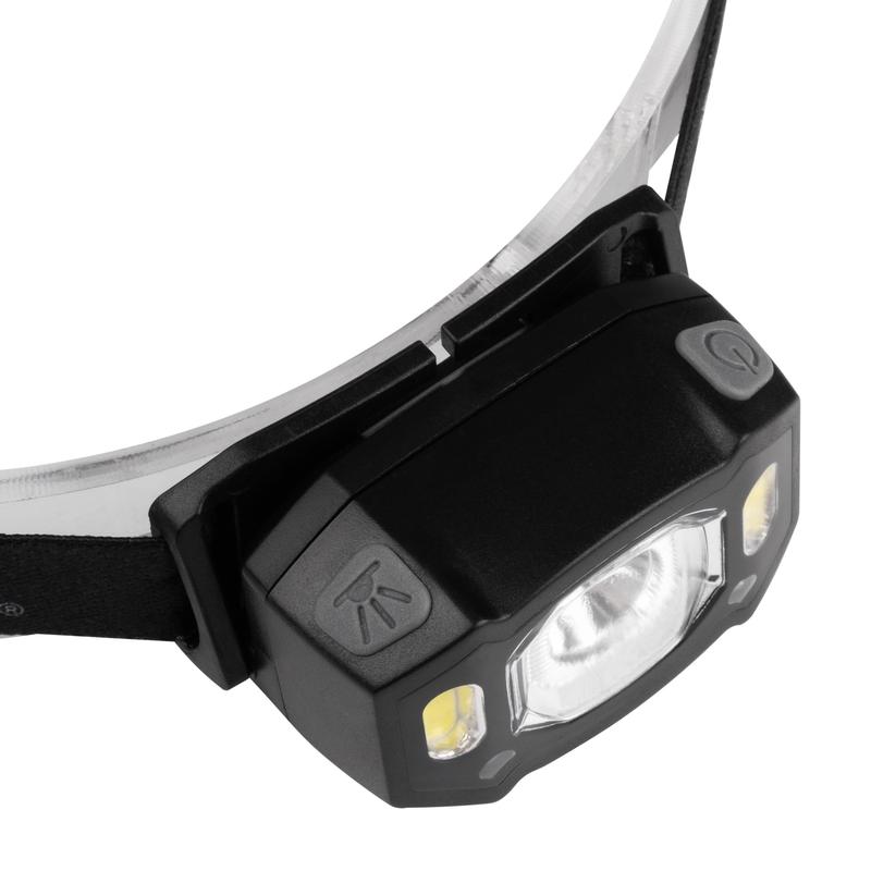 Фонарь аккумуляторный налобный AccuH3-L5W-bk LED 5Вт + 2хRED SMD IP54 5 режимов: 100проц. 180лм 3.5ч/50проц. 110лм 5.5ч/30проц. 65лм 15ч/красн. 28ч/мигающ. красн. 12ч аккум. управл. жестами черн. JazzWay 5036703