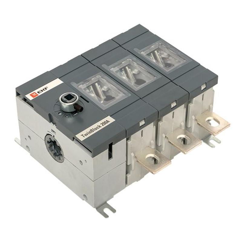 Рубильник 200A 3P без рукоятки управления TwinBlock | tb-s-200-3p | EKF