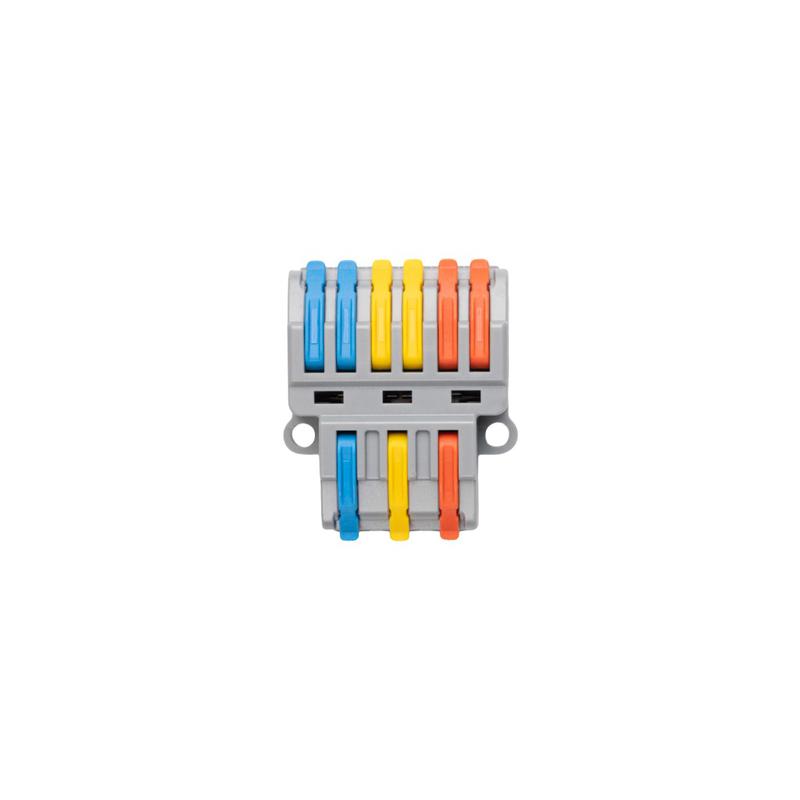 Клемма монтажная СМК PTC-3P 4236 BL/2 450В 32А 0.08-2.5(4.0)кв.мм JazzWay 5073807