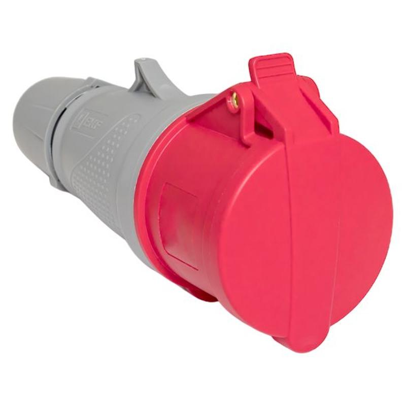 Розетка переносная 224 3P+PE 32А 380В IP44 EKF PROXIMA | ps-224-32-380-PRO | EKF