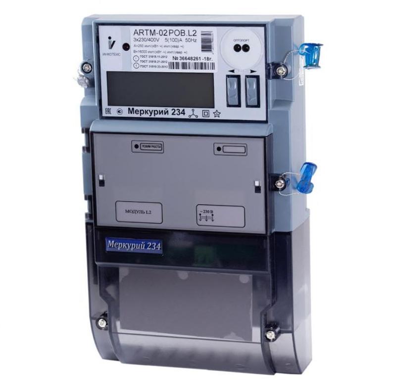Счетчик Меркурий 234 ARTMX2-03 DPBR.G 5-10A/400В (мнтар.) ЖКИ (монт. пл.)