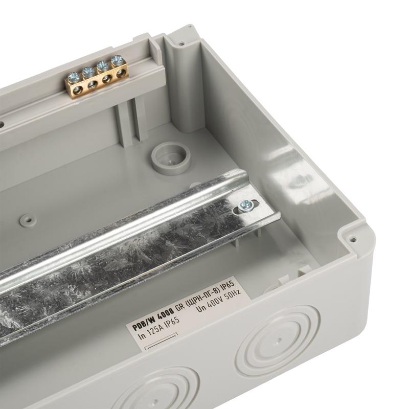 Бокс модульный накладной PDB/W 4008 GR (ЩРН-ПГ- 8) IP65 пластик. Pro JazzWay 5072060