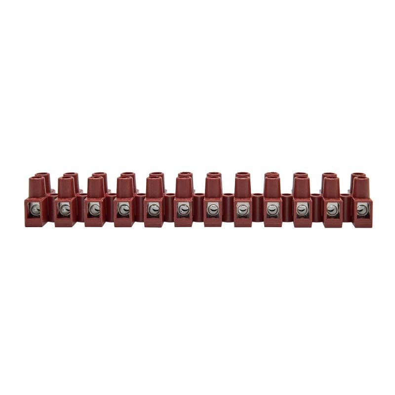 Колодка клеммная фибергласс ЗВИ 12р 150 град С. 450V 32A 4мм.кв. | 43312FV | DKC