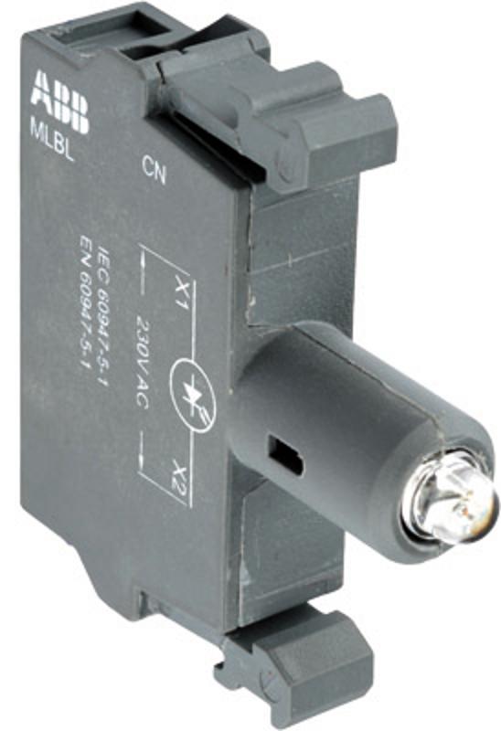 Патрон MLBL-07G со встроенным светодиодом зеленый 230В AC | 1SFA611621R1072 | ABB