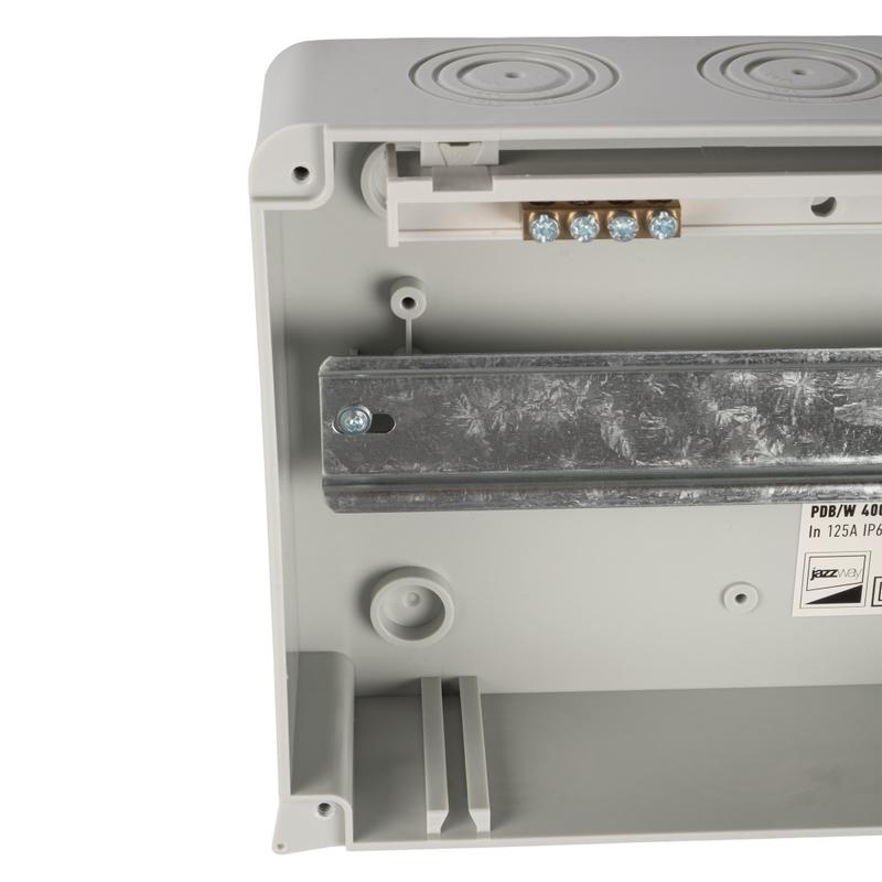 Бокс модульный накладной PDB/W 4008 GR (ЩРН-ПГ- 8) IP65 пластик. Pro JazzWay 5072060