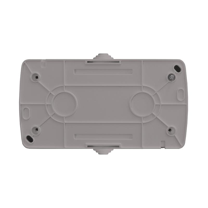 Розетка 2-м ОП Клио 16А IP54 с заземл. с прозр. крышкой сер. UNIVersal К2232-Gr