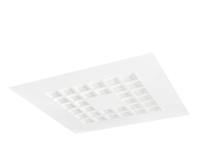 Светильник светодиодный ДВО CP 30 R 40 MP TW9 DT8 W60L60 WH 595х595х21мм 30Вт 2700-6500К IP20 DALI DT8 встраив. панель бел. 14063023853