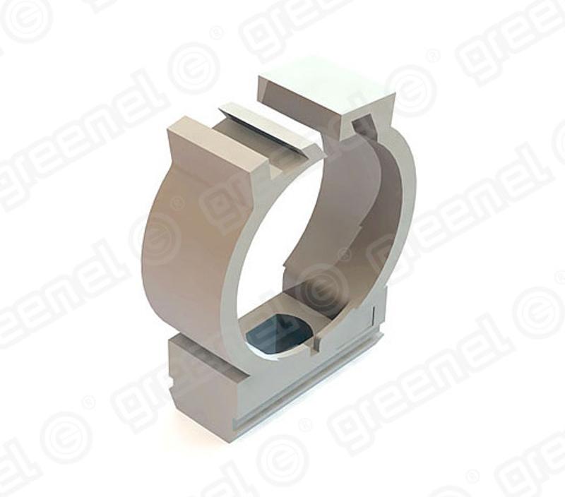 Крепеж-клипса с фиксатором d трубы 20 | GE50181 | GREENEL