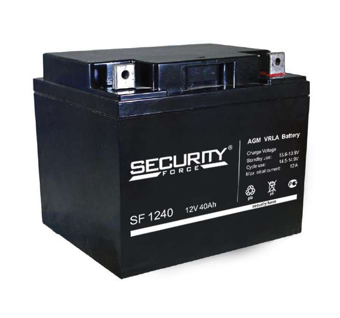 Аккумулятор ОПС 12В 40А.ч SF 1240 Security Force 4614030010011