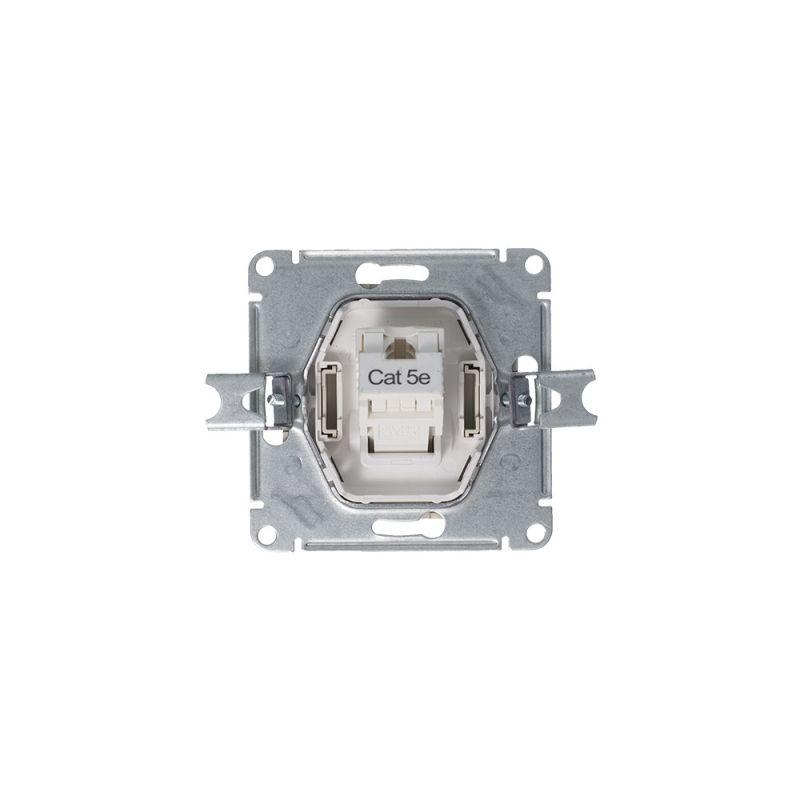 Розетка компьютерная 1-м AtlasDesign RJ45 кат.5E механизм алюм. SE ATN000383