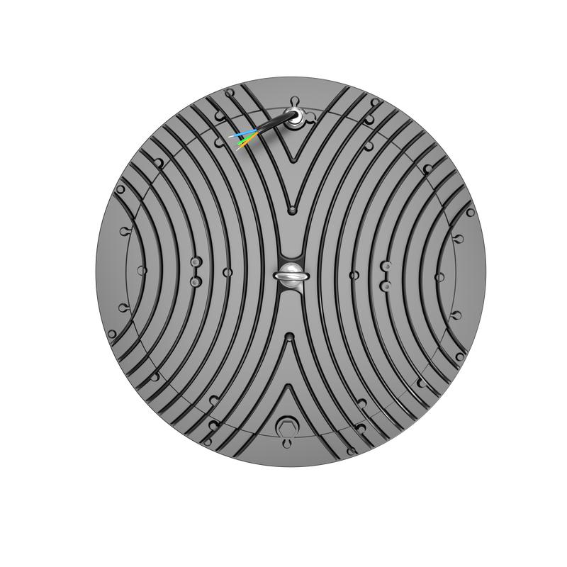 Светильник светодиодный ДСП IB 02 S 100W VW 850 BK CL 297х297х84 5мм 100Вт 5000К IP65 High Bay подвес черн. 16090223710