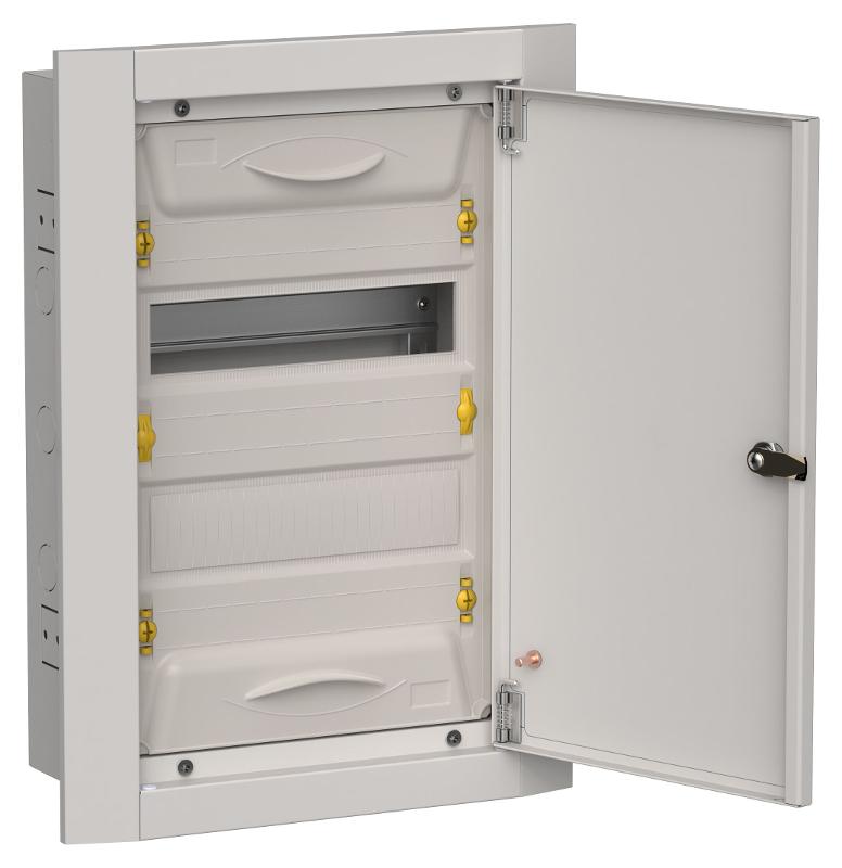 TITAN 5 Корпус металлический ЩРв-24 (1х24) 505х365х130 IP31 серый | TI5-50-V-024-31-7035 | IEK