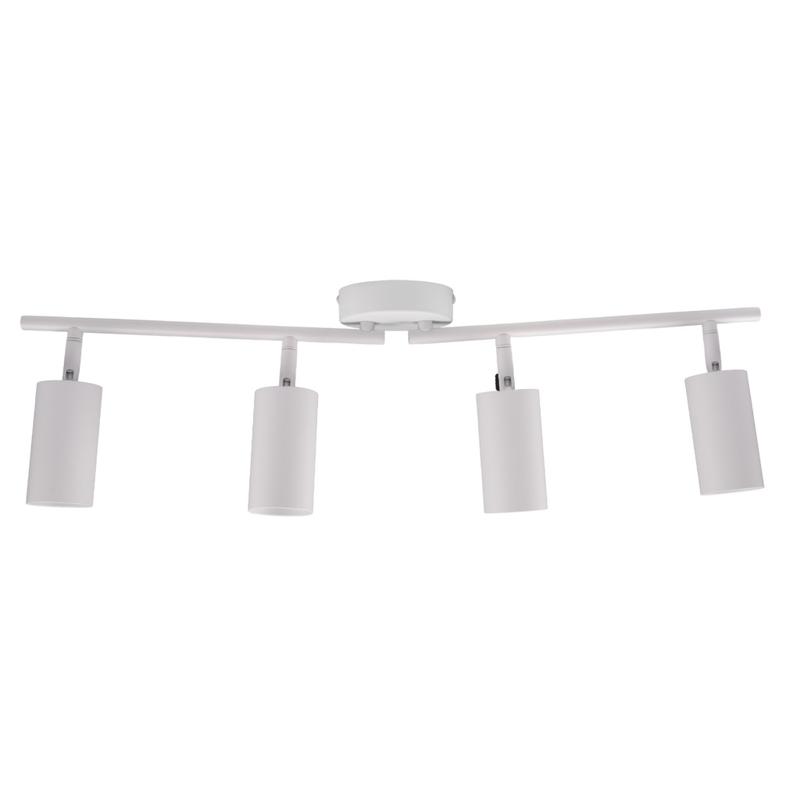 Светильник PCL-0504 4xGU10 IP20 230В WH настен./потолочн. декор. под лампу JazzWay 5066748