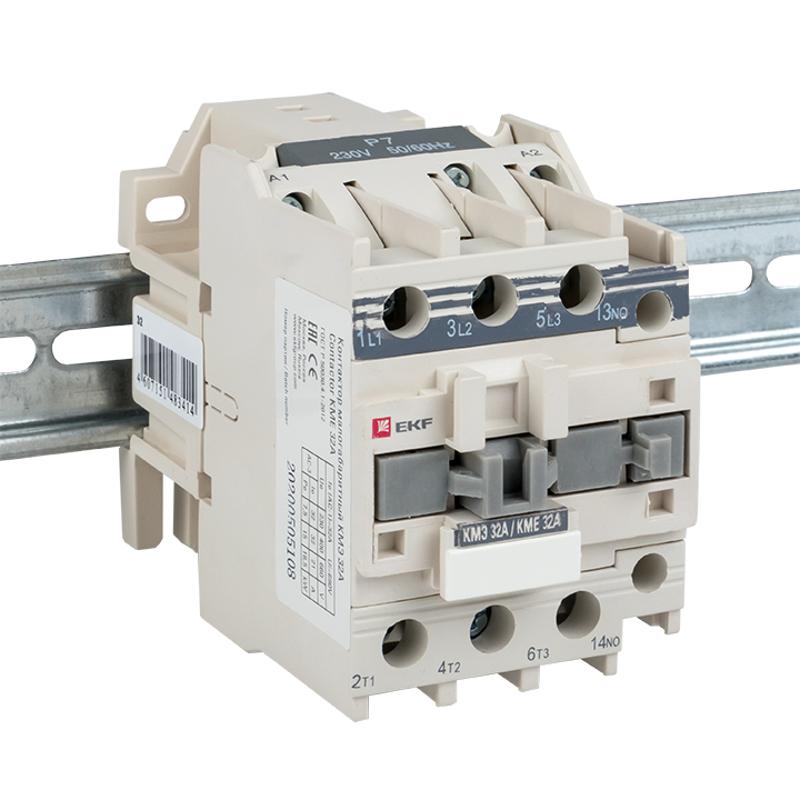 Контактор малогабаритный КМЭ 32А 220В 1NC EKF PROxima | ctr-s-32-220-nc | EKF