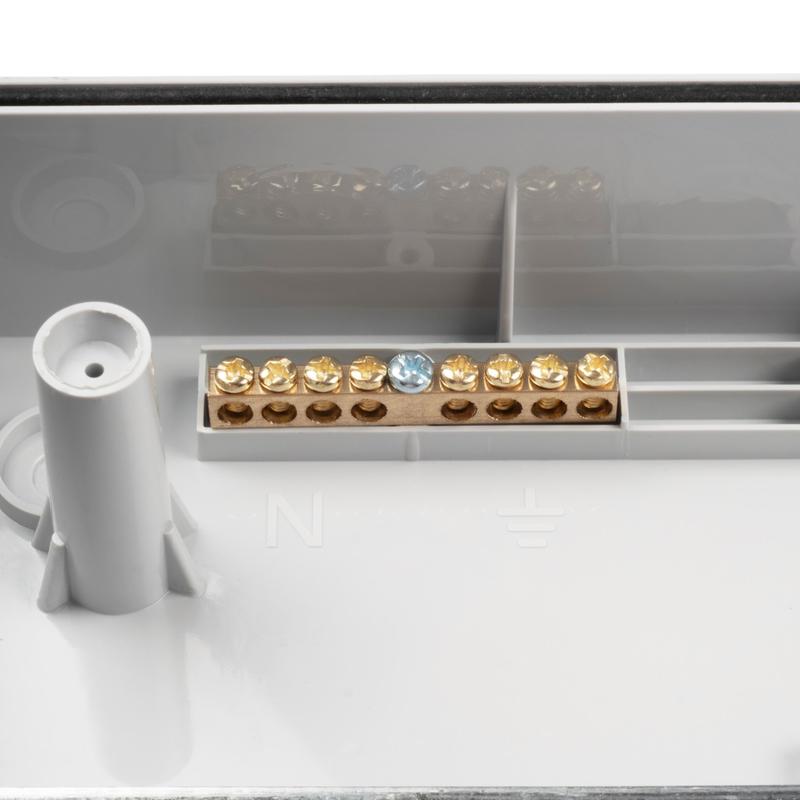 Бокс модульный накладной PDB/W 3018 GR (ЩРН-ПГ-18) IP65 пластик. Pro JazzWay 5072022