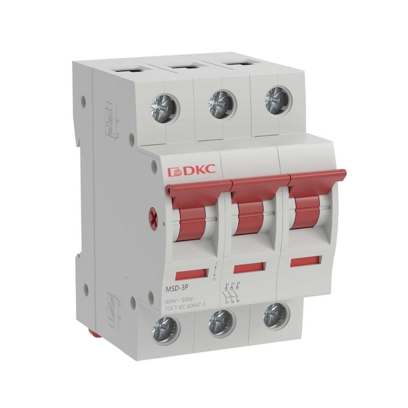 Выключатель нагрузки модульный YON max MSD 3п 40A | MSD-3P40 | DKC