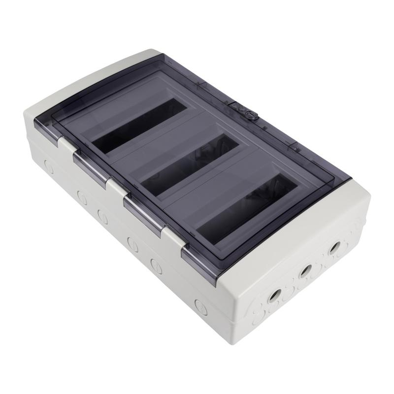 Бокс модульный накладной PDB/W 4036 GR (ЩРН-ПГ-36) IP65 пластик. Pro JazzWay 5072169
