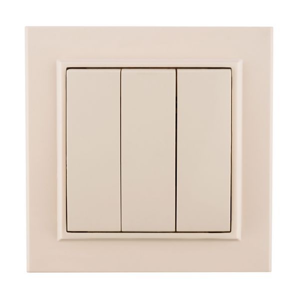 Выключатель 3-кл. СП Минск 10А IP20 беж. EKF ERV10-024-20