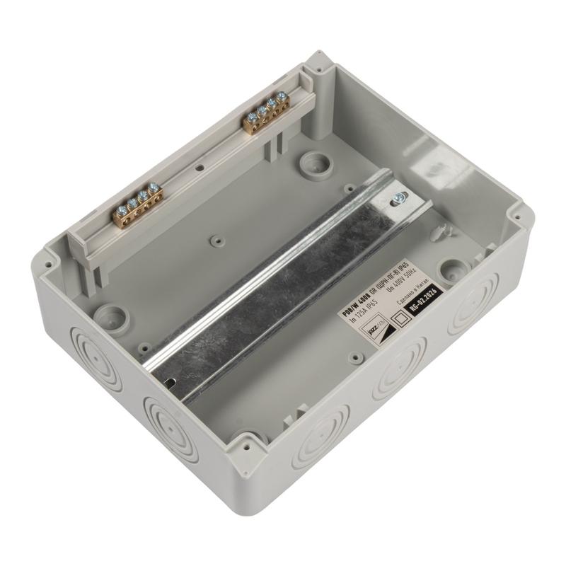 Бокс модульный накладной PDB/W 4008 GR (ЩРН-ПГ- 8) IP65 пластик. Pro JazzWay 5072060