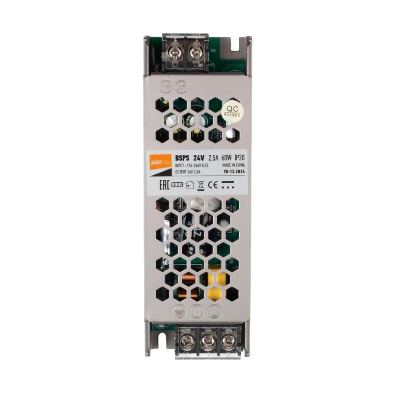 Блок питания для светодиод. ленты BSPS 60Вт 2.5А 24В IP20 метал. Pro JazzWay 5015500