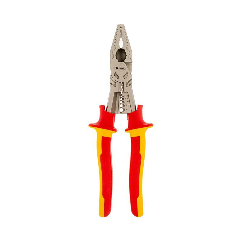 Плоскогубцы многофункциональные диэлектрические 230мм Kranz KR-12-4651-3