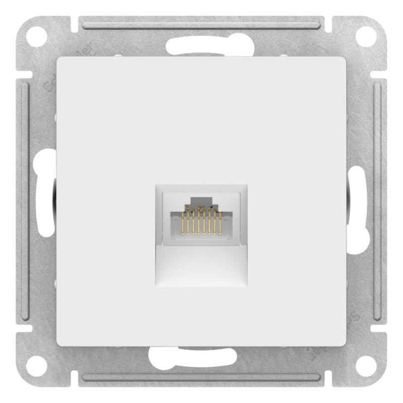 Розетка компьютерная AtlasDesign RJ45 кат.5E механизм лотос SE ATN001383