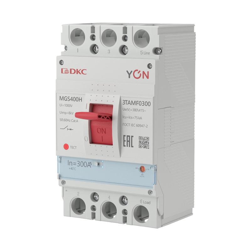 Выключатель автоматический YON MGS400 3P 240-300A 75kA | MGS400H-3TAMF0300 | DKC