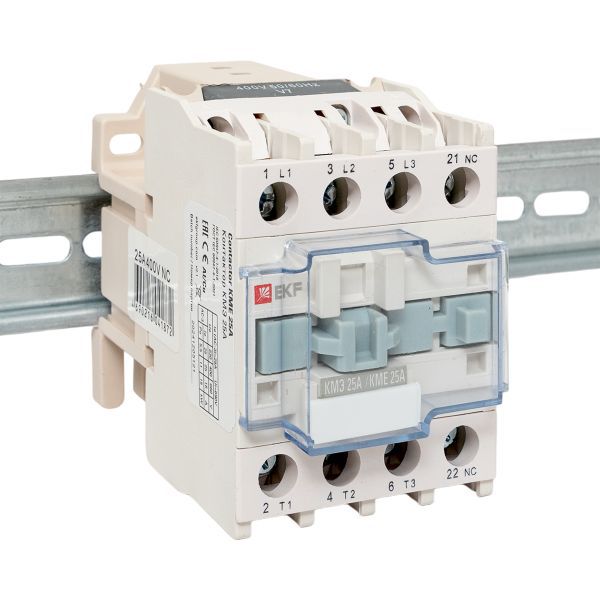 Контактор КМЭ 25А кат. 380В AC 1НЗ EKF ctr-s-25-380-nc