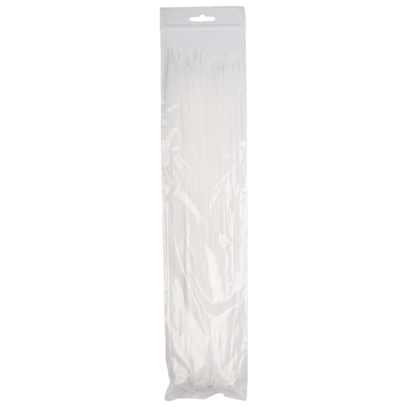Хомут кабельный PCT 3.6х350-100WH 3.6х350 PA6.6 бел.(уп.100шт) JazzWay 5053885
