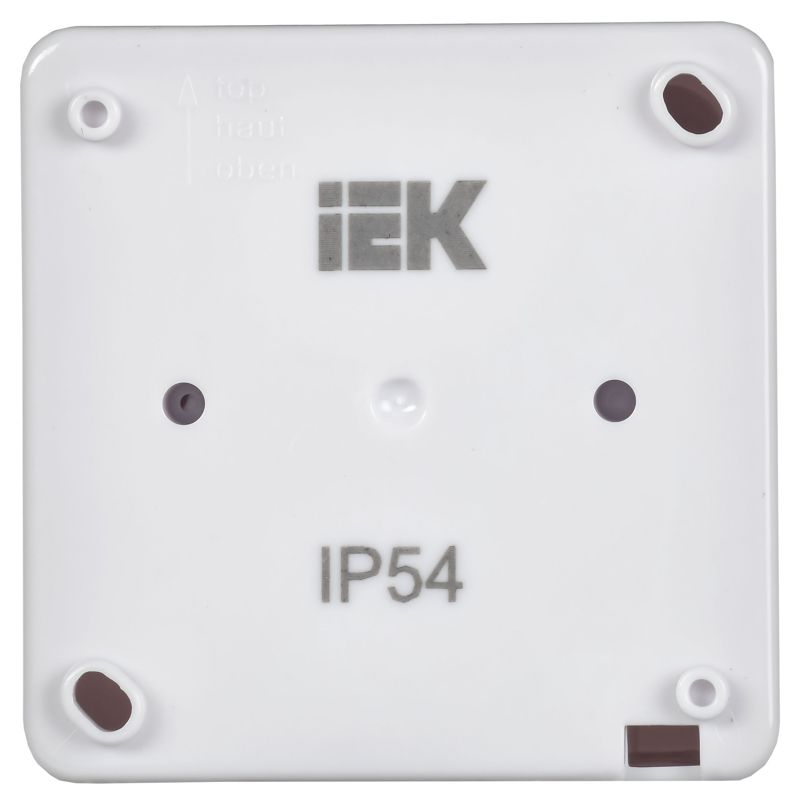 Розетка 1-м ОП Гермес Plus РСб20-3-ГПБб 16А IP54 с заземл. с крышкой бел. IEK ERMP12-K01-16-54-EC