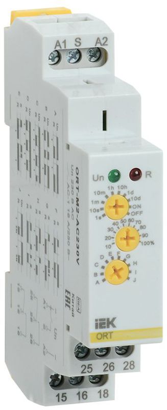 Реле времени ORT 230В AC 2 контакта многофункц. IEK ORT-M2-AC230V
