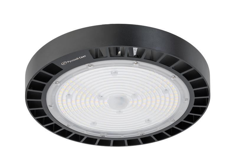 Светильник светодиодный ДСП IB 11 S 150W W 840 BK 298х298х112мм 150Вт 4000К IP65 High Bay подвес черн. 16091123170