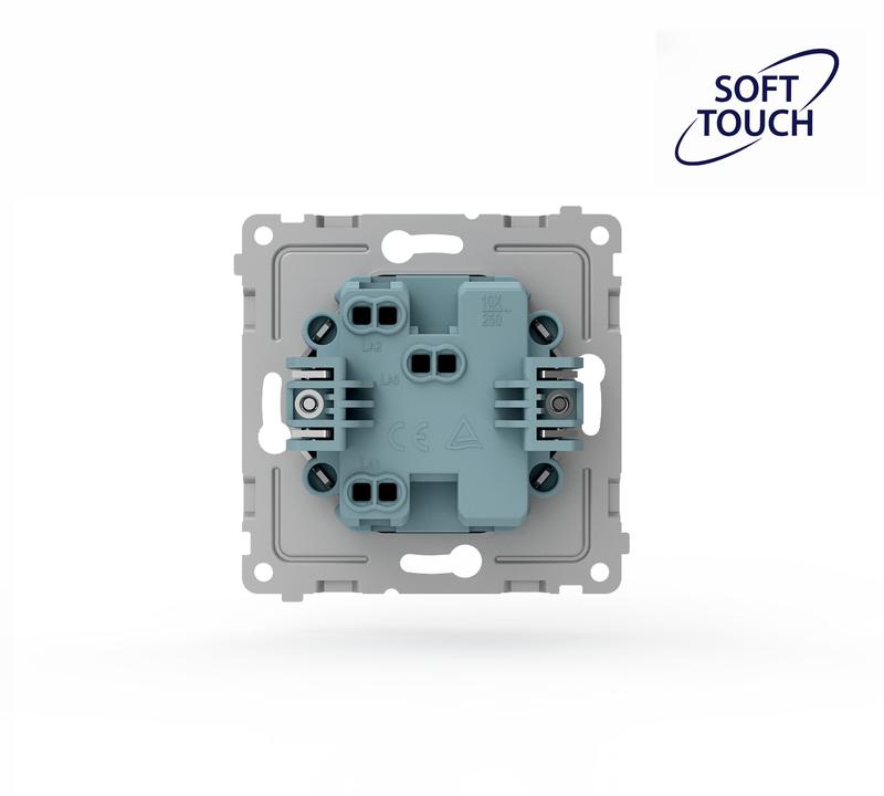 Переключатель 1-кл. СП Pixel IP44 механизм карбон TOKOV ELECTRIC TKE-PX-P1-C14-IP44