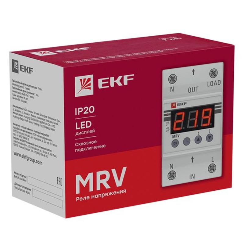Реле напряжения с дисплеем MRV 25A EKF PROxima | MRV-25A | EKF