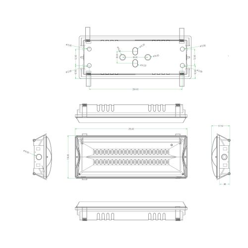 Светильник светодиодный DPA-301-0-65 IP65 40LED 3ч аварийный непостоянный Проектный Эра Б0044405