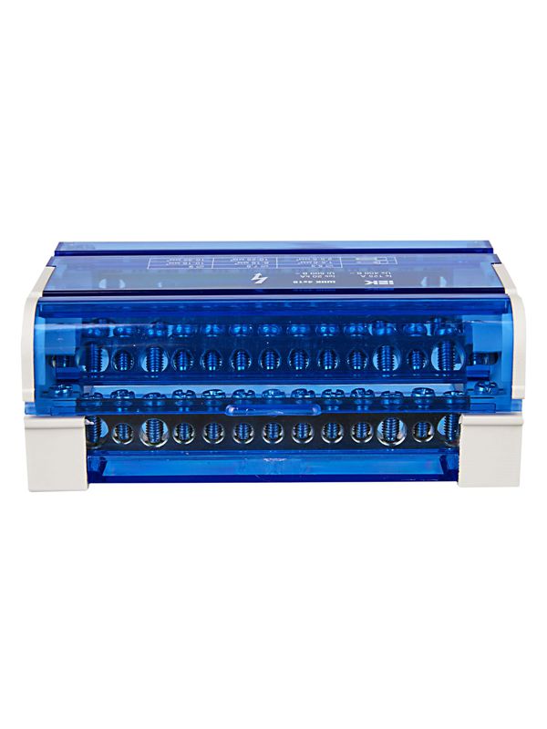 Шина на DIN-рейку в корпусе (кросс-модуль) ШНК 4х15 3L+PEN IEK YND10-4-15-125