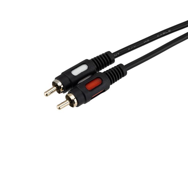 Шнур 2RCA Plug - 2RCA Plug 3м (GOLD) Rexant 17-0145