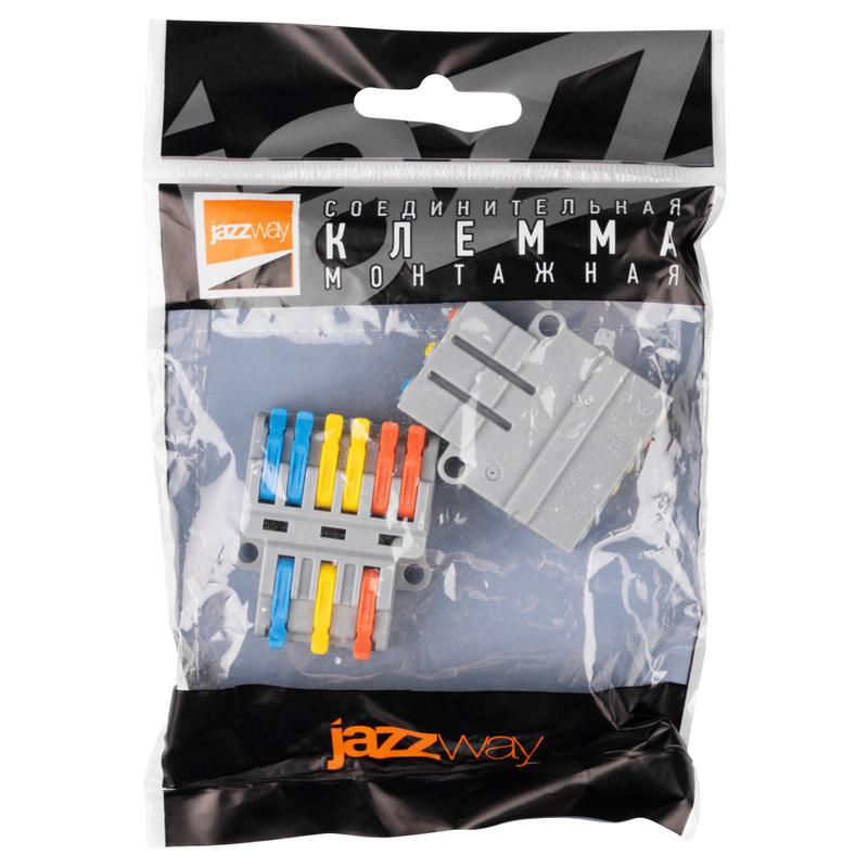 Клемма монтажная СМК PTC-3P 4236 BL/2 450В 32А 0.08-2.5(4.0)кв.мм JazzWay 5073807
