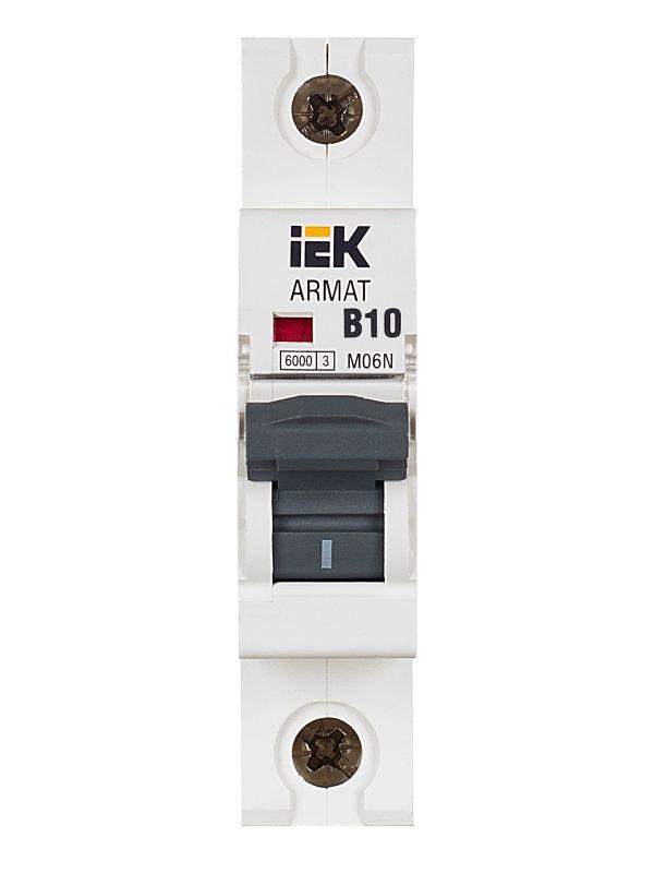 Выключатель автоматический модульный 1п B 10А M06N ARMAT IEK AR-M06N-1-B010