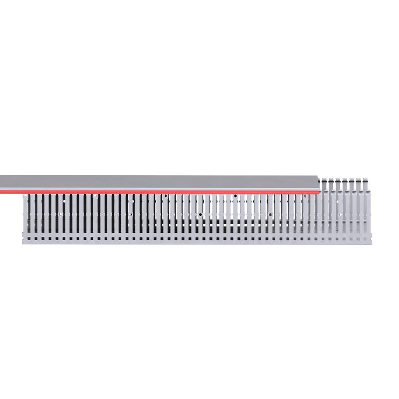 Короб перфорированный, серый RL6 120x80 (ШхВ) зуб - 6мм, паз -4мм  | 01131RL |  DKC