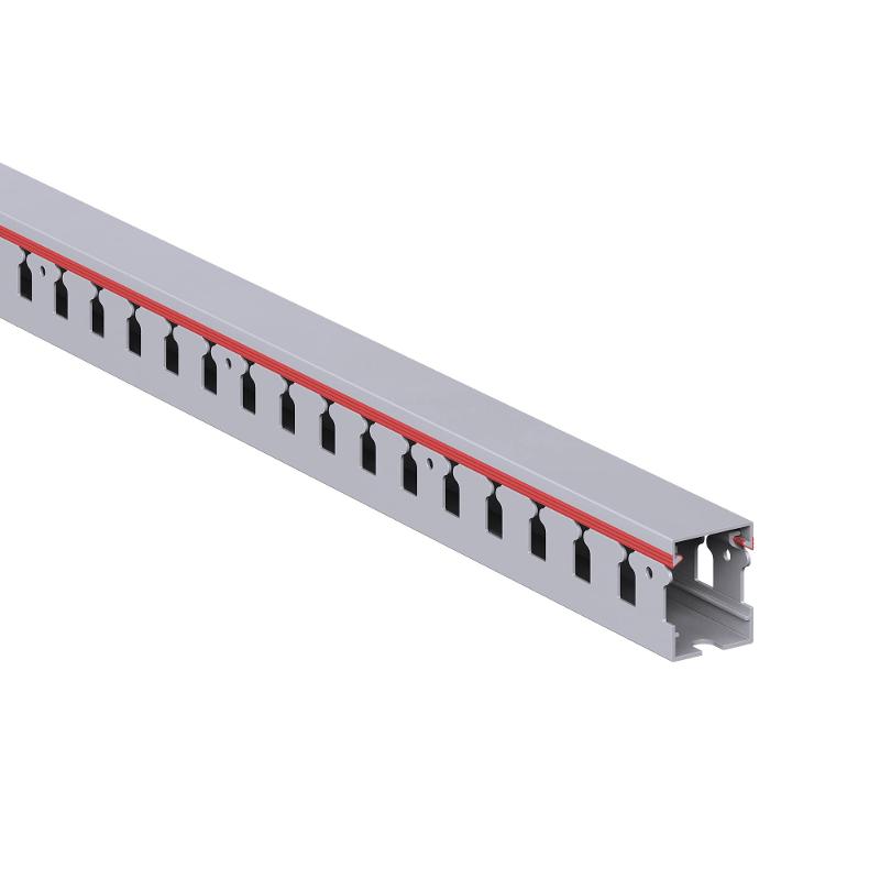 Короб перфорированный, серый RL12 25x30 (ШхВ) зуб - 12мм, паз -8мм  | 00127RL |  DKC