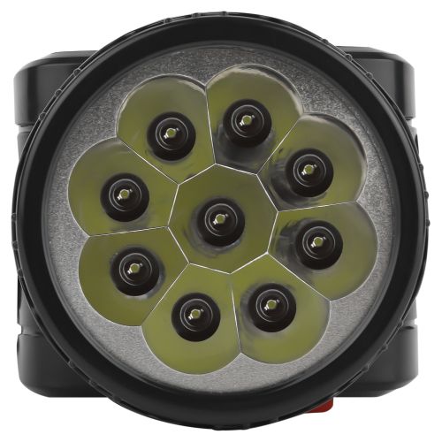 Фонарь аккумуляторный налобный TG9 9LED аккум. 4В 0.9А.ч ЗУ 220В (картон. упак.) Трофи C0045557