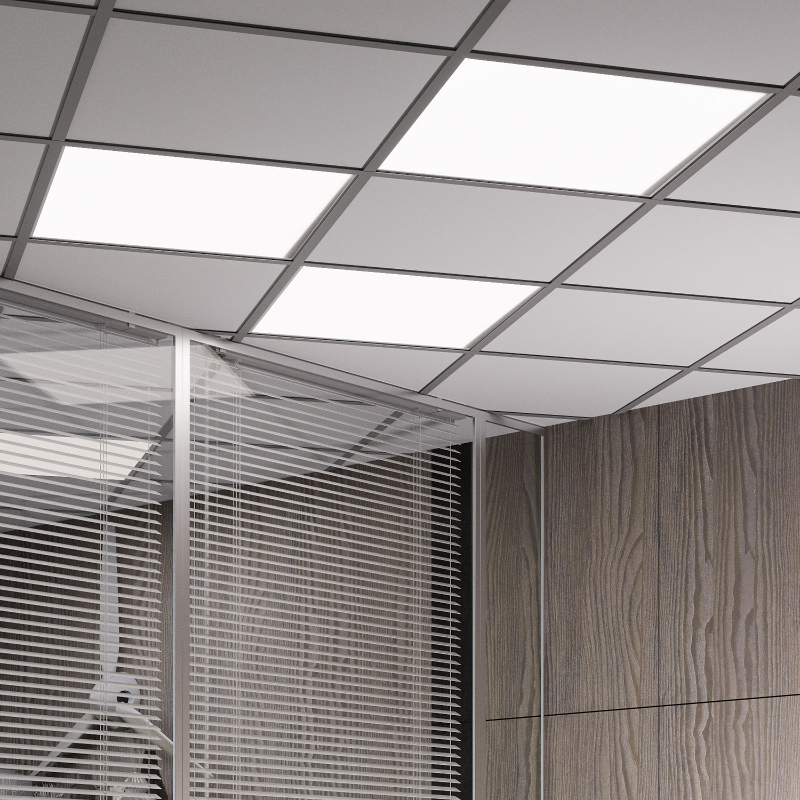 Светильник светодиодный офисный 36W 3050lm 4000K IP20 595*595*19мм матовый LED 1/4 | 842123240 | Gauss
